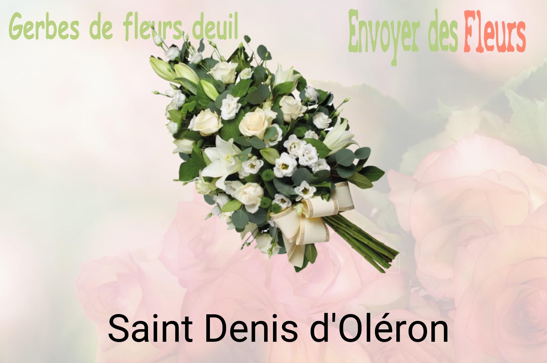 Gerbe de fleurs de deuil livrée à Saint-Denis-d'Oléron